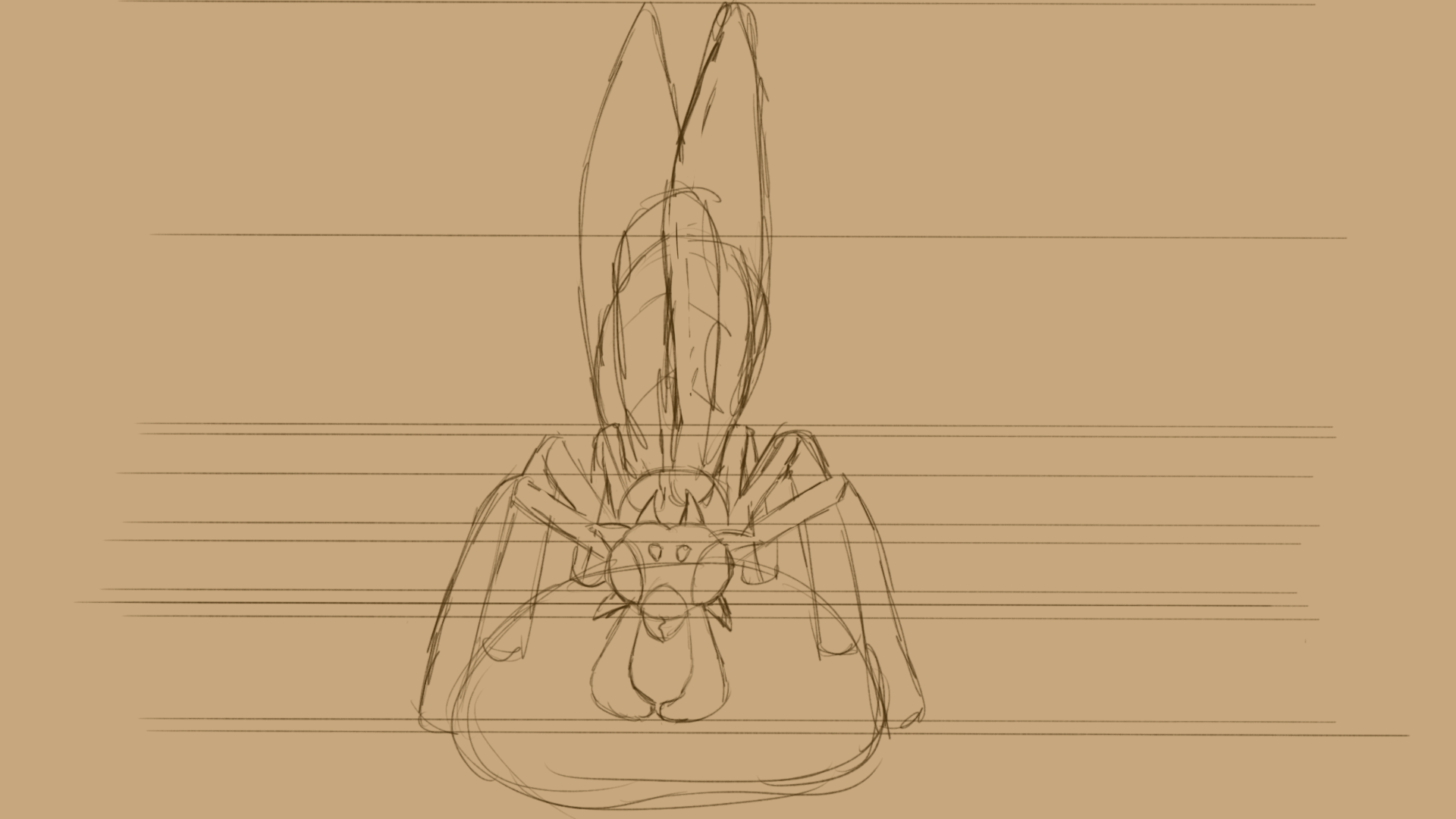 Beatrice the wasp turn around.